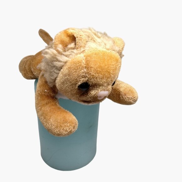 Lion Cub Plush Toy Vintage Shabby Lovey 7 inch - Picture 1 of 10